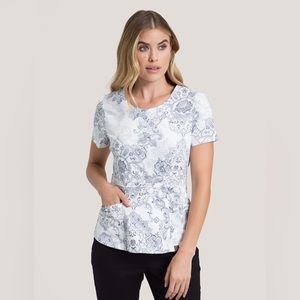 Jaanuu Scrub Peplum Top